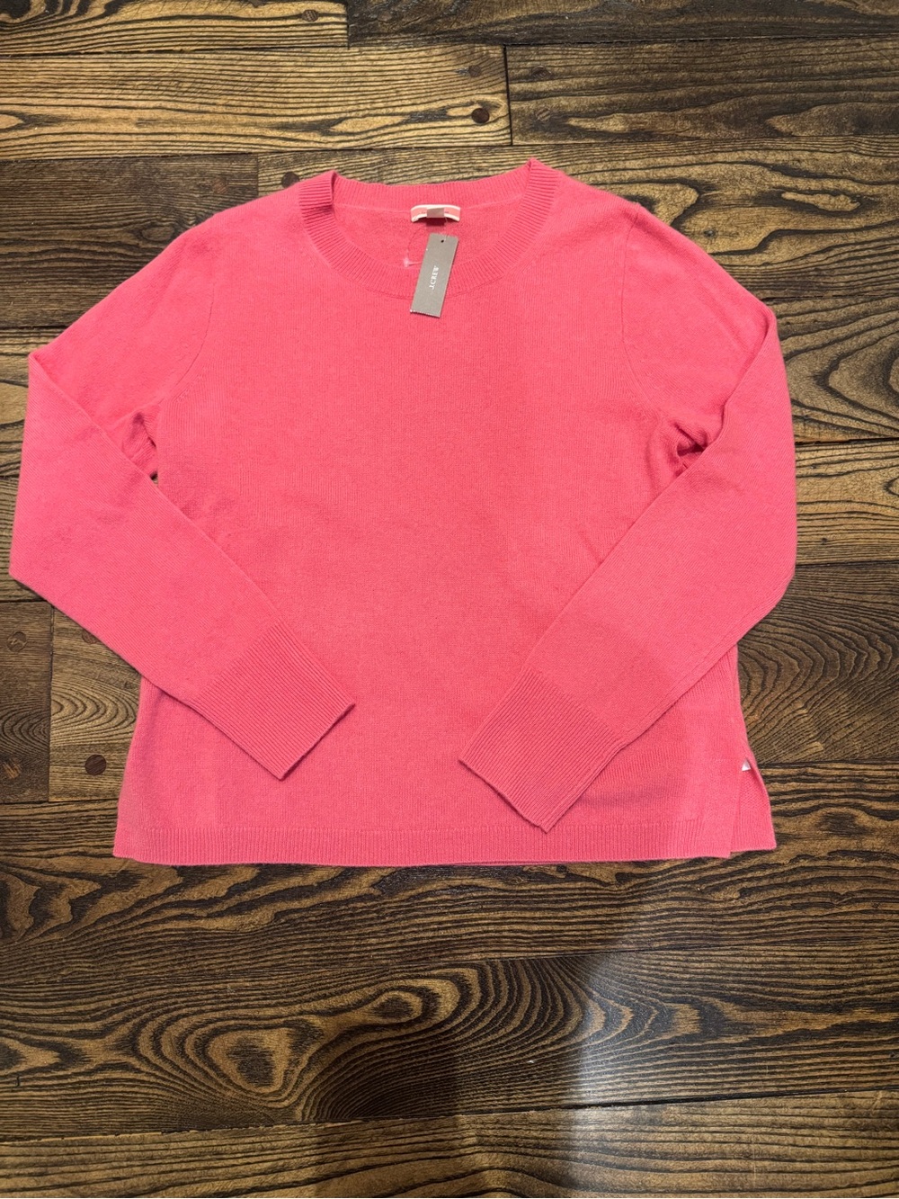 J. Crew Bright Pink Crewneck Sweater